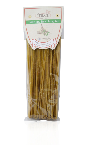 Sbiroli Linguine mit Knoblauch und Basilikum