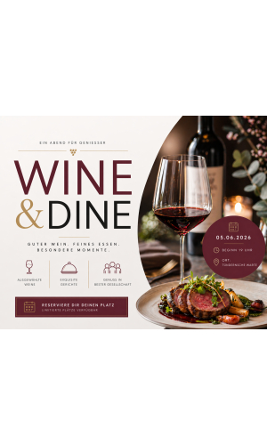 Wine & Dine am 05.06.2026